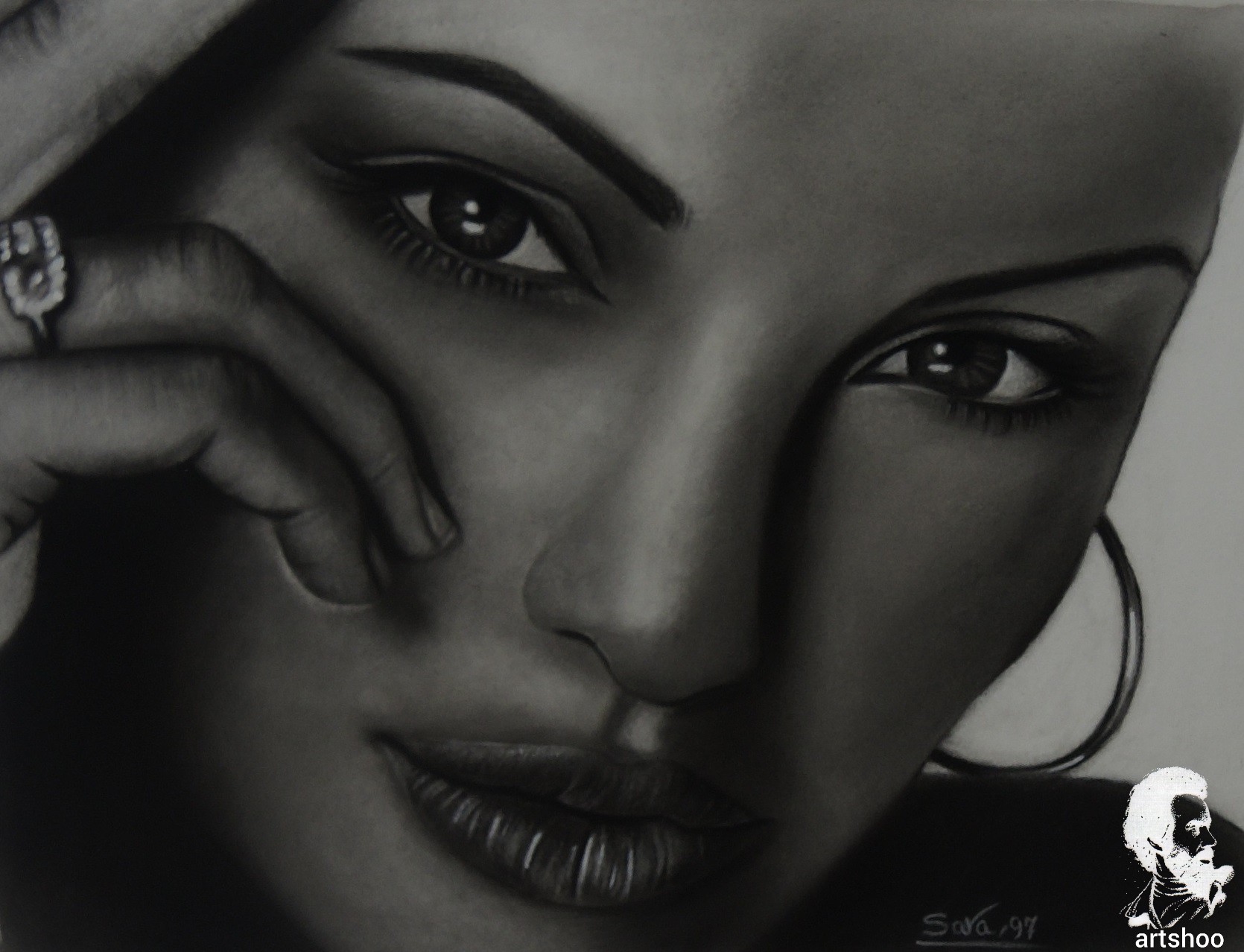 نقاشی سیاه قلم